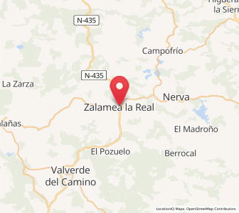 Map of Zalamea la Real, Andalusia