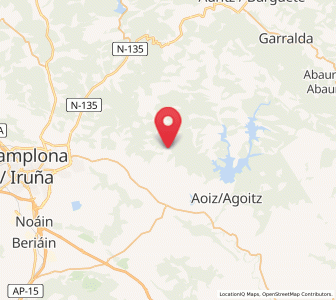 Map of Zalba, Navarre