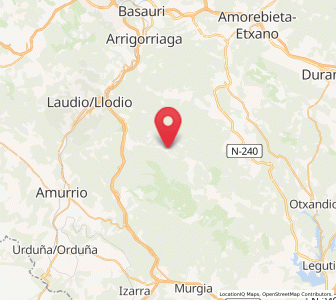 Map of Zaloa, Basque Country