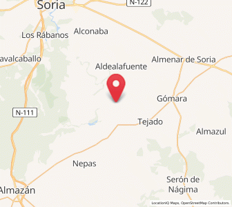 Map of Zamajón, Castille and León
