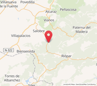 Map of Zapateros, Castille-La Mancha