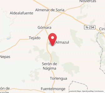 Map of Zárabes, Castille and León