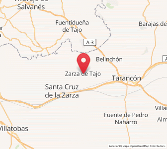 Map of Zarza de Tajo, Castille-La Mancha