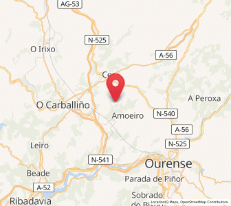 Map of Zarza, Galicia