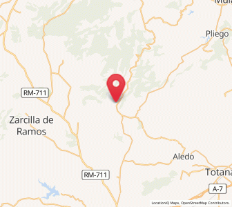Map of Zarzadilla de Totana, Murcia