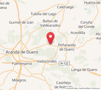 Map of Zazuar, Castille and León