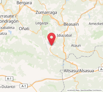 Map of Zegama, Basque Country
