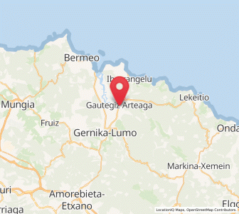 Map of Zelaieta, Basque Country