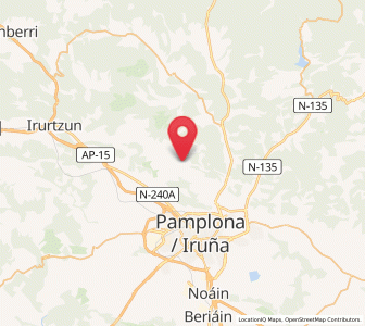 Map of Zildotz, Navarre