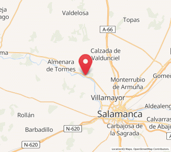 Map of Zorita, Castille and León