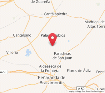 Map of Zorita de la Frontera, Castille and León