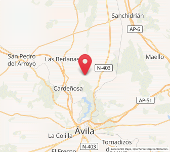 Map of Zorita de los Molinos, Castille and León