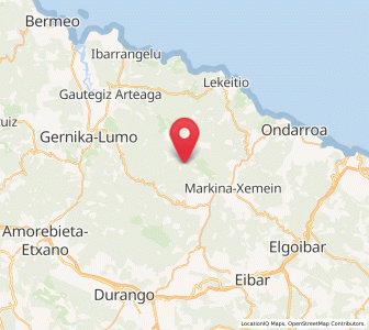 Map of Zubero, Basque Country