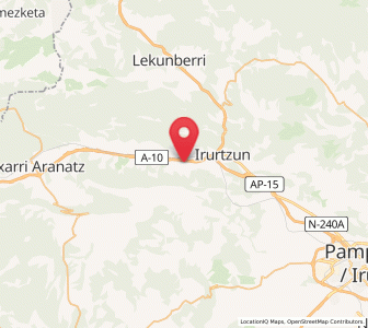 Map of Zuhatzu, Navarre