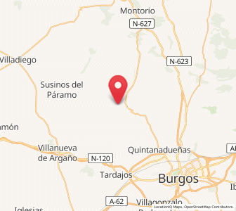 Map of Zumel, Castille and León