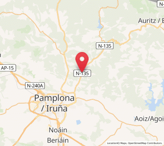 Map of Zuriáin, Navarre