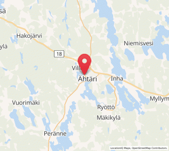 Map of Ähtäri, South Ostrobothnia
