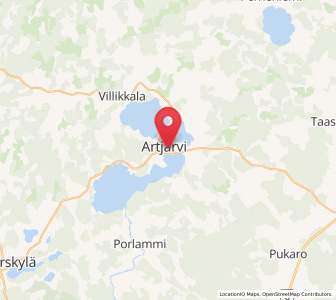 Map of Artjärvi, Paijat-Hame