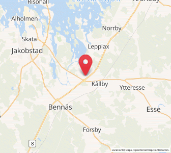 Map of Edsevö, Ostrobothnia