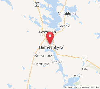 Map of Hämeenkyrö, Pirkanmaa
