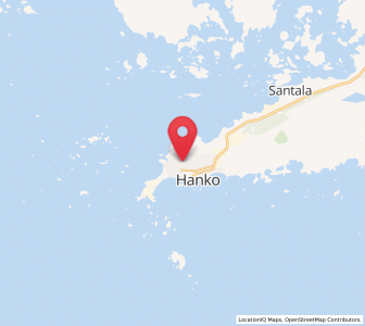Map of Hanko, Uusimaa