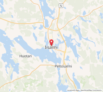 Map of Iisalmi, North Savo