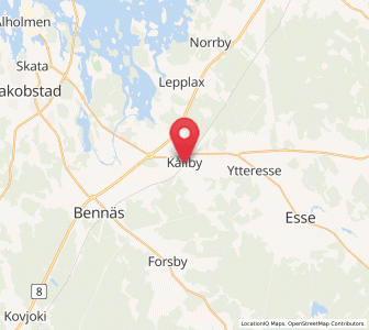 Map of Kållby, Ostrobothnia