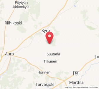 Map of Karinaisten Kirkonkylä, Southwest Finland