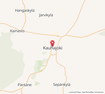 Map of Kauhajoki, South Ostrobothnia