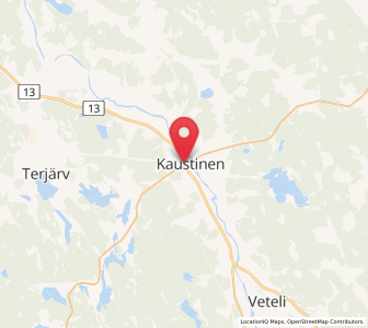 Map of Kaustinen, Central Ostrobothnia