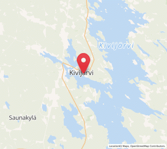 Map of Kivijärvi, Central Finland
