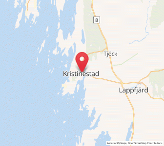 Map of Kristinestad, Ostrobothnia