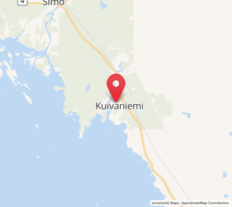 Map of Kuivaniemi, North Ostrobothnia