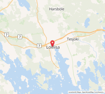 Map of Loviisa, Uusimaa
