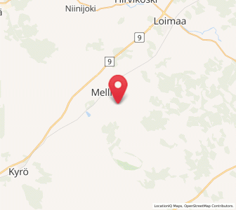Map of Mellilä, Southwest Finland