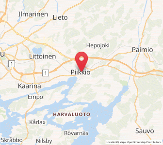 Map of Piikkiö, Southwest Finland