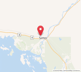 Map of Simo, Lapland