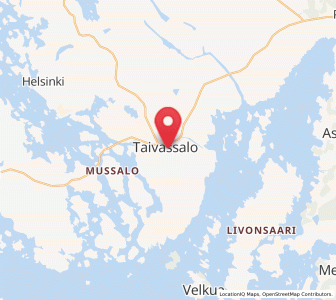 Map of Taivassalo, Southwest Finland
