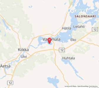 Map of Vammala, Pirkanmaa