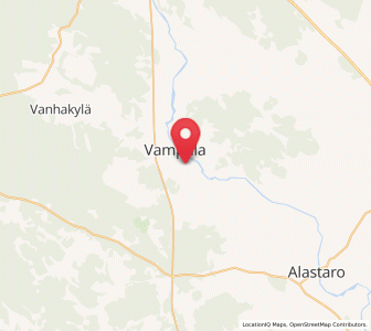 Map of Vampula, Satakunta