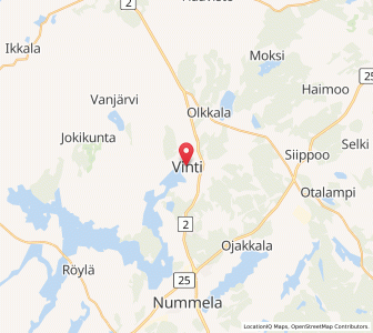 Map of Vihti, Uusimaa