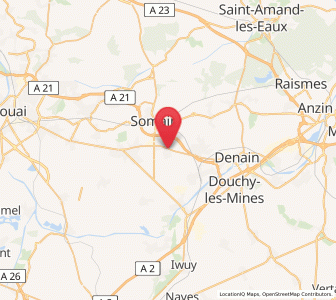 Map of Abscon, Hauts-de-France