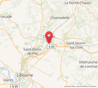 Map of Abzac, Nouvelle-Aquitaine