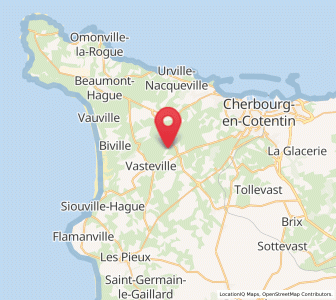 Map of Acqueville, Normandy