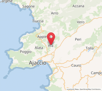 Map of Afa, Corsica