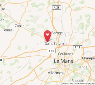 Map of Aigné, Pays de la Loire