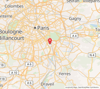 Map of Alfortville, Île-de-France