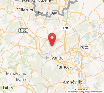 Map of Algrange, Grand Est