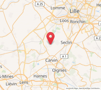 Map of Allennes-les-Marais, Hauts-de-France