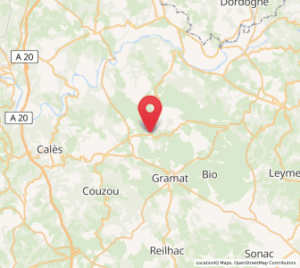 Map of Alvignac, Occitanie